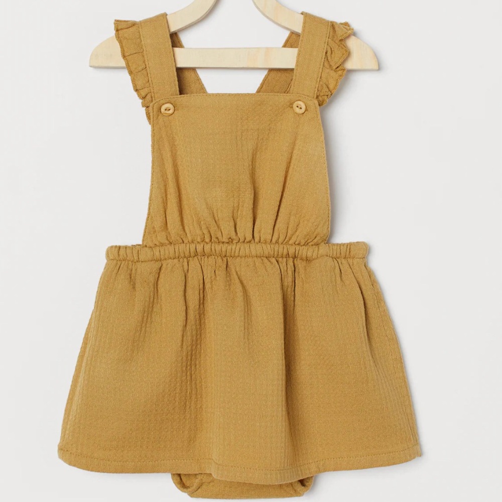H&M Cotton Overall Dress & Top Size 4 yrs